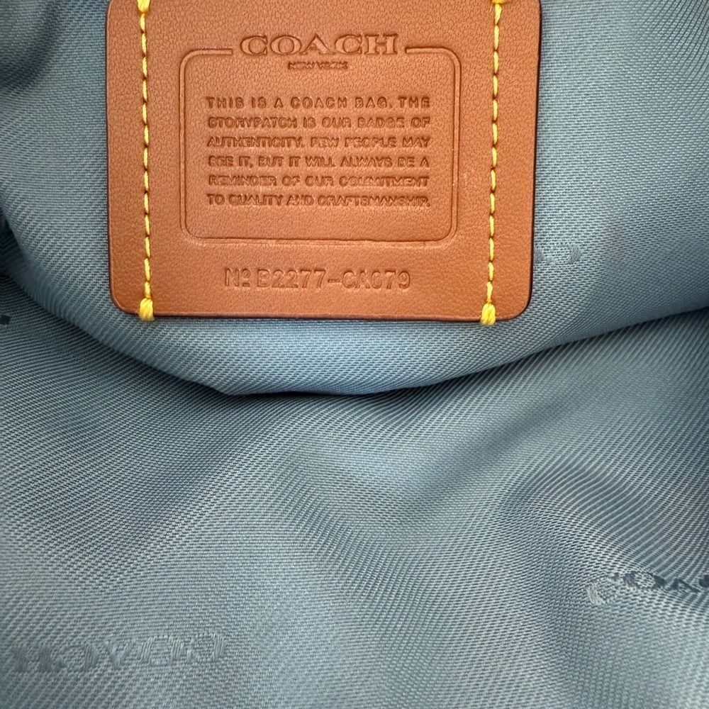 COACH Polished Pebble Leather Shoulder Bag - Picture 12 of 14